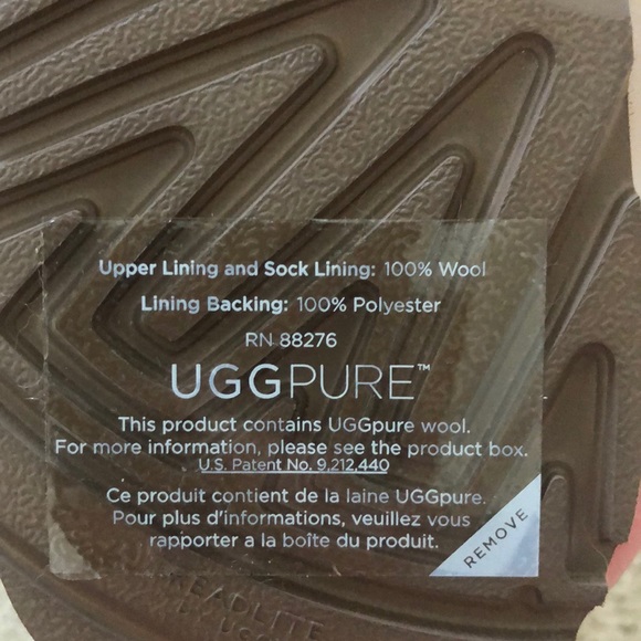 New girls gold metallic Ugg slippers size 3 - Picture 4 of 5